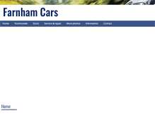 Tablet Screenshot of farnhamcarsales.co.uk